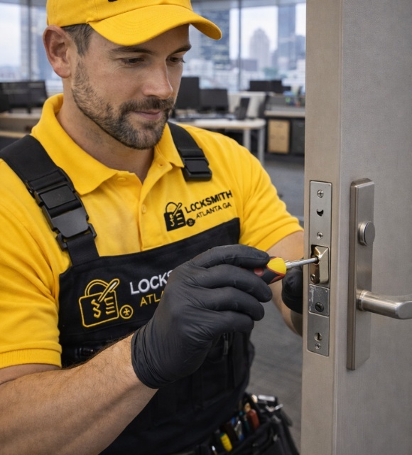 Business locksmith Atlanta providing commercial lock services