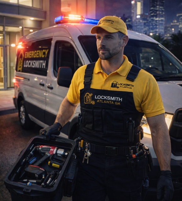 Emergency commercial locksmith Atlanta GA providing business lockout services