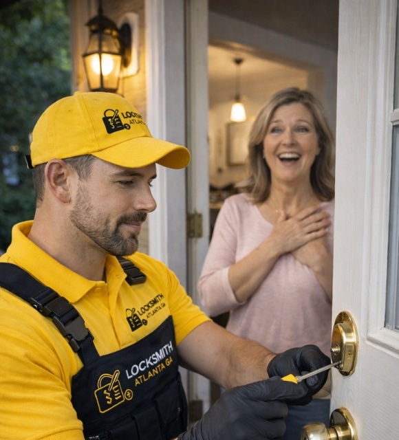 House lockout services by residential locksmith Atlanta GA